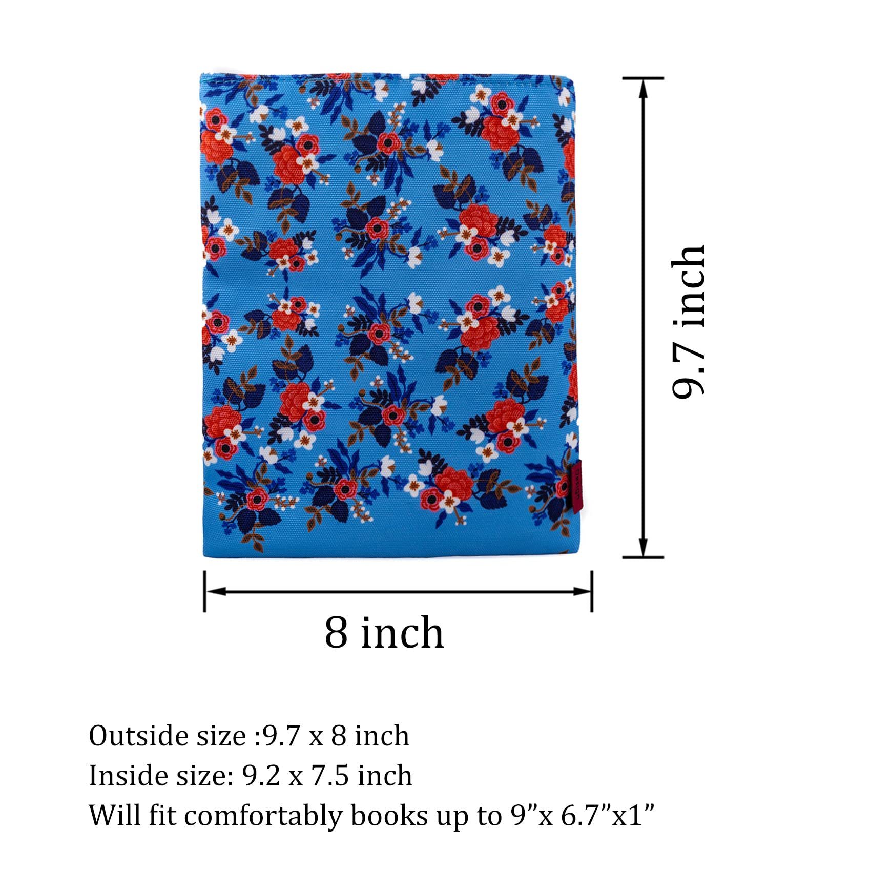 Book Sleeve Birch Floral Book Cover Medium Book Sleeves Teen Gift (Medium)