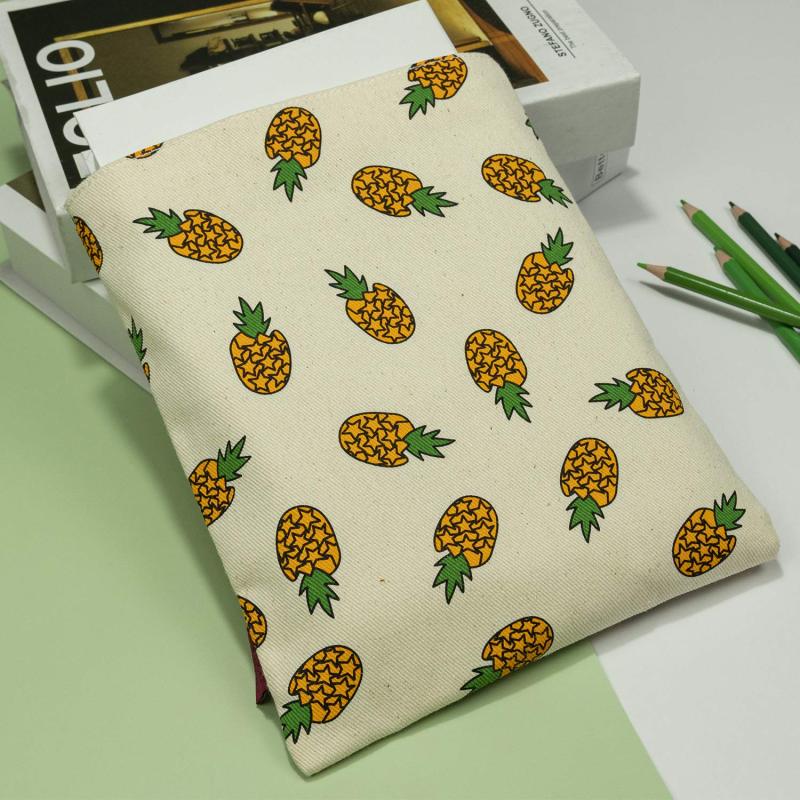 LParkin Book Sleeve Pineapple Book Cover Small Medium Book Sleeves Teen Gift (Medium)