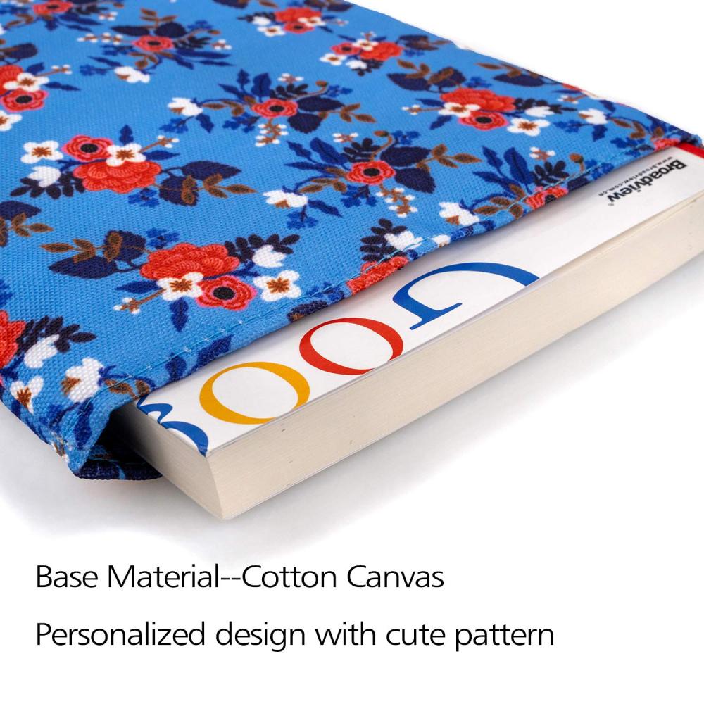 Book Sleeve Birch Floral Book Cover Medium Book Sleeves Teen Gift (Medium)