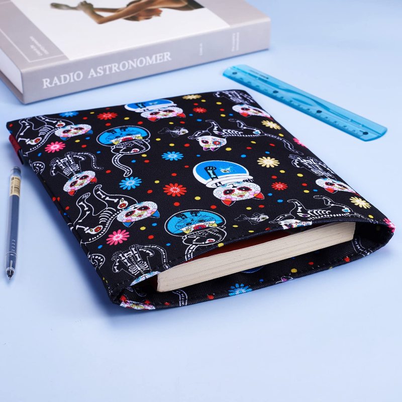 Book Sleeve Day of The Dead Cats Book Cover Medium Book Sleeves Teen Gift (Medium)