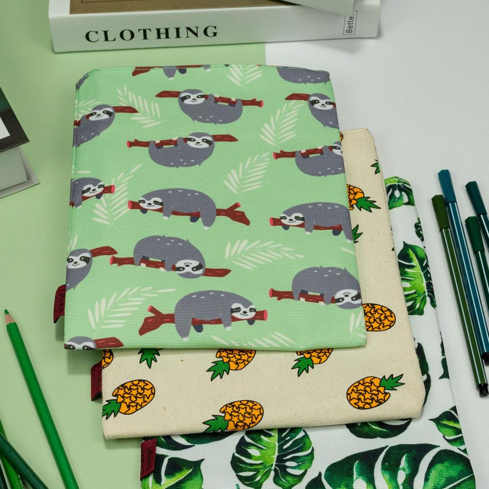 Book Sleeve Sloth Book Cover Medium Book Sleeves Teen Gift (Medium)