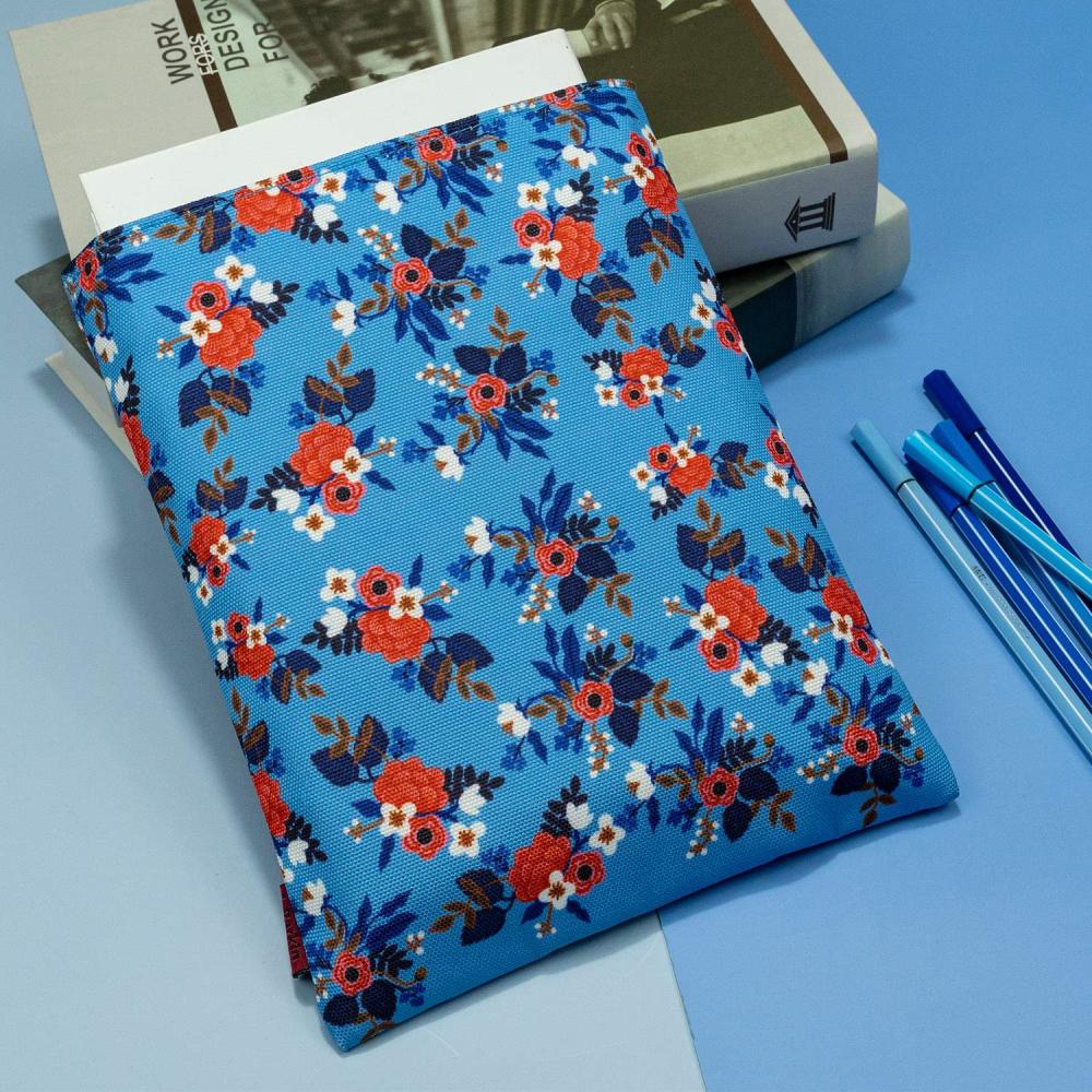 Book Sleeve Birch Floral Book Cover Medium Book Sleeves Teen Gift (Medium)