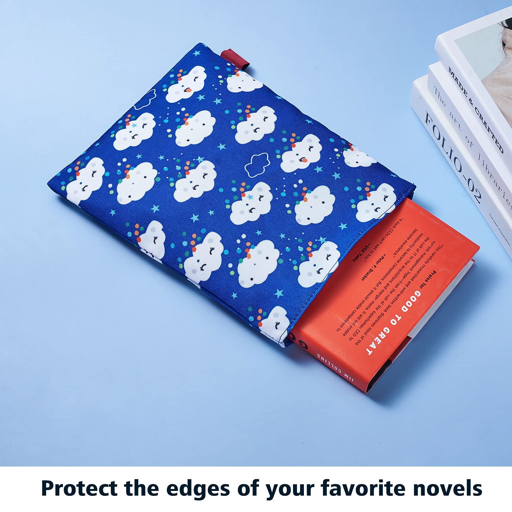 Book Sleeve Clouds Book Cover Medium Book Sleeves Teen Gift (Medium)