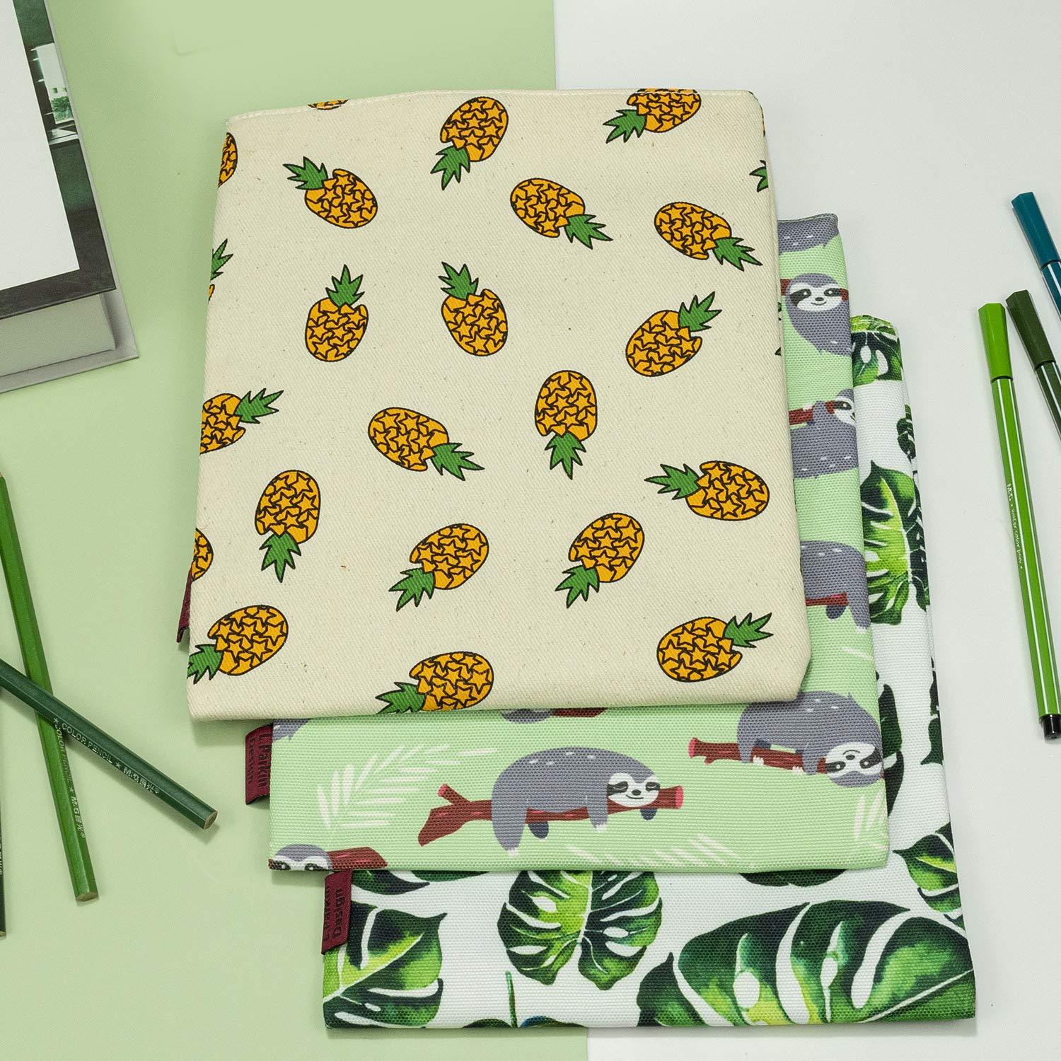 Book Sleeve Pineapple Book Cover Small Medium Book Sleeves Teen Gift (Small)
