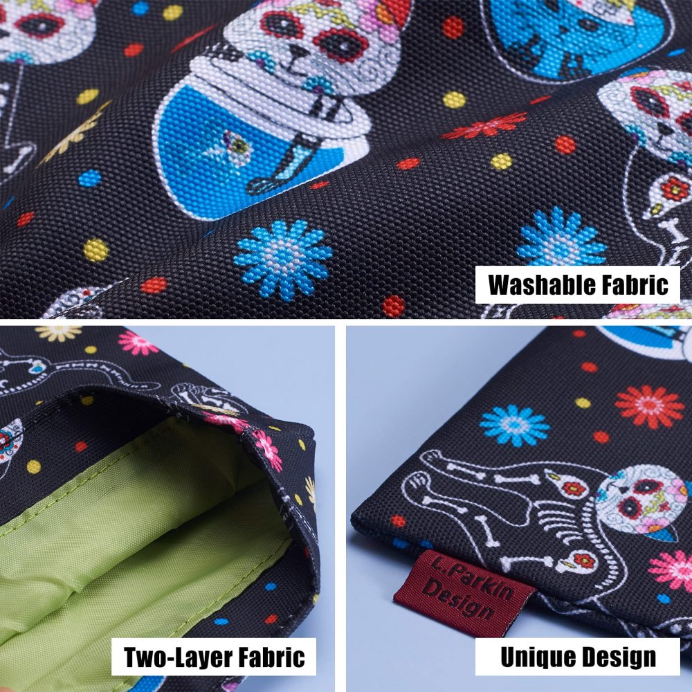 Book Sleeve Day of The Dead Cats Book Cover Medium Book Sleeves Teen Gift (Medium)