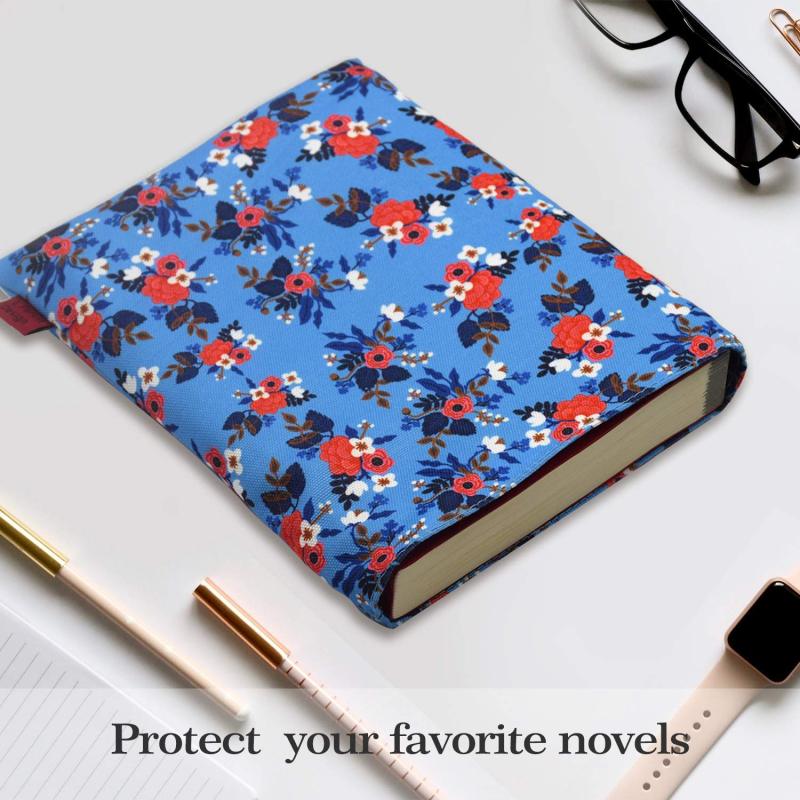 Book Sleeve Birch Floral Book Cover Medium Book Sleeves Teen Gift (Medium)