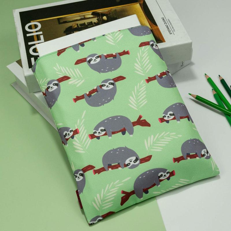 Book Sleeve Sloth Book Cover Medium Book Sleeves Teen Gift (Medium)