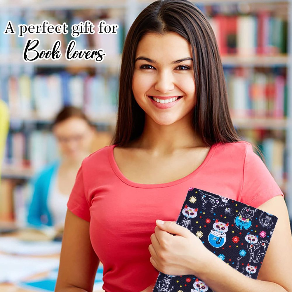 Book Sleeve Day of The Dead Cats Book Cover Medium Book Sleeves Teen Gift (Medium)