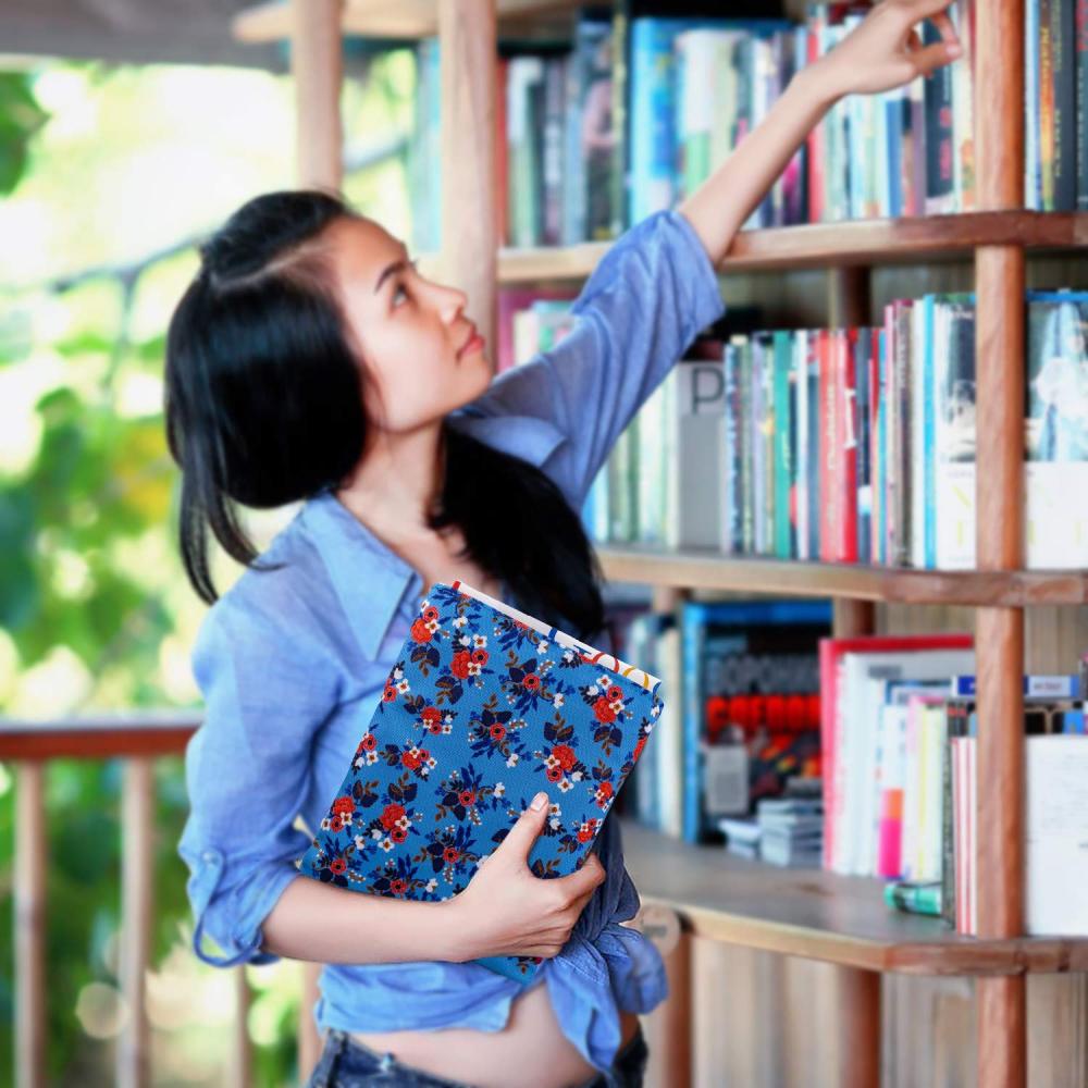 Book Sleeve Birch Floral Book Cover Medium Book Sleeves Teen Gift (Medium)