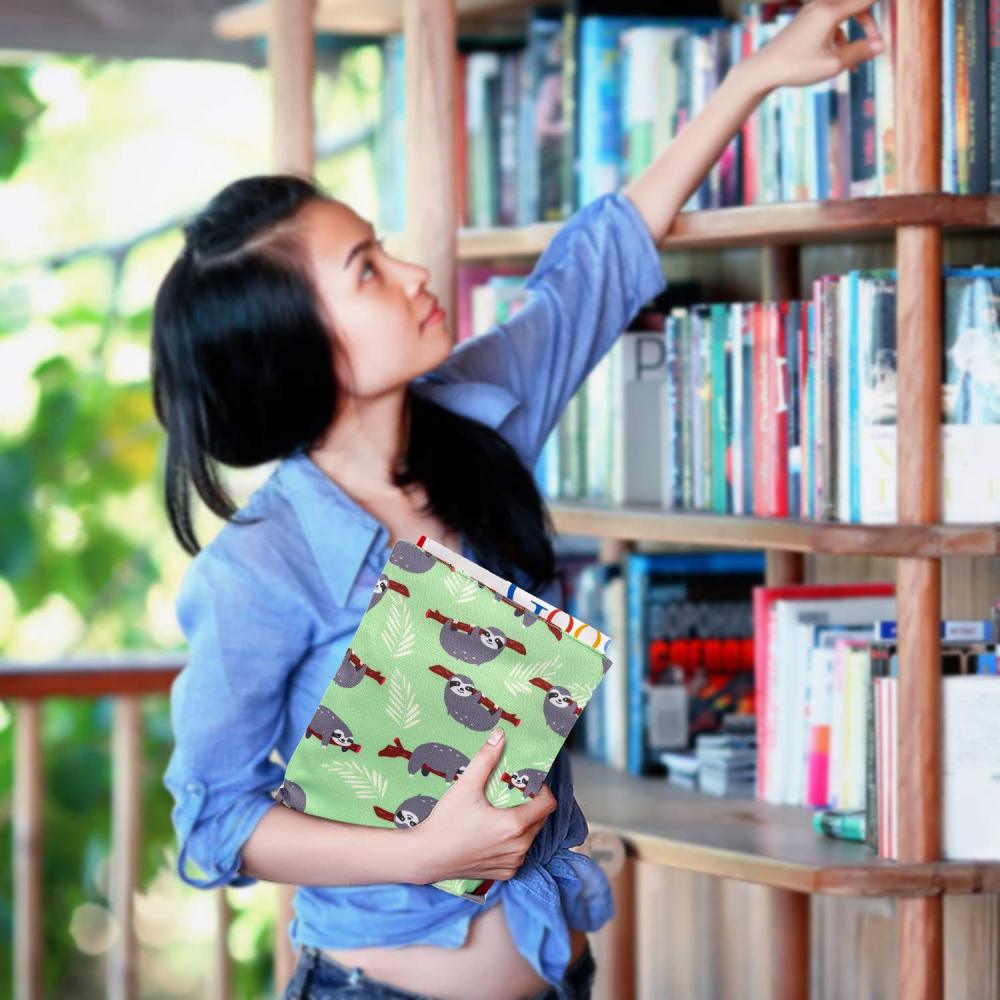 Book Sleeve Sloth Book Cover Medium Book Sleeves Teen Gift (Medium)