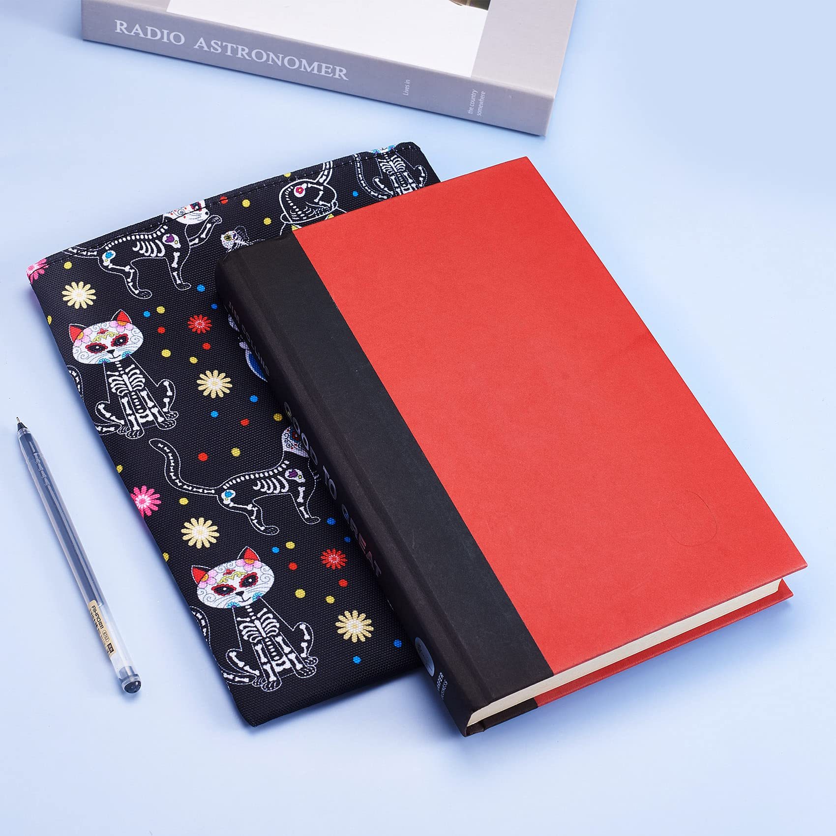 Book Sleeve Day of The Dead Cats Book Cover Medium Book Sleeves Teen Gift (Medium)