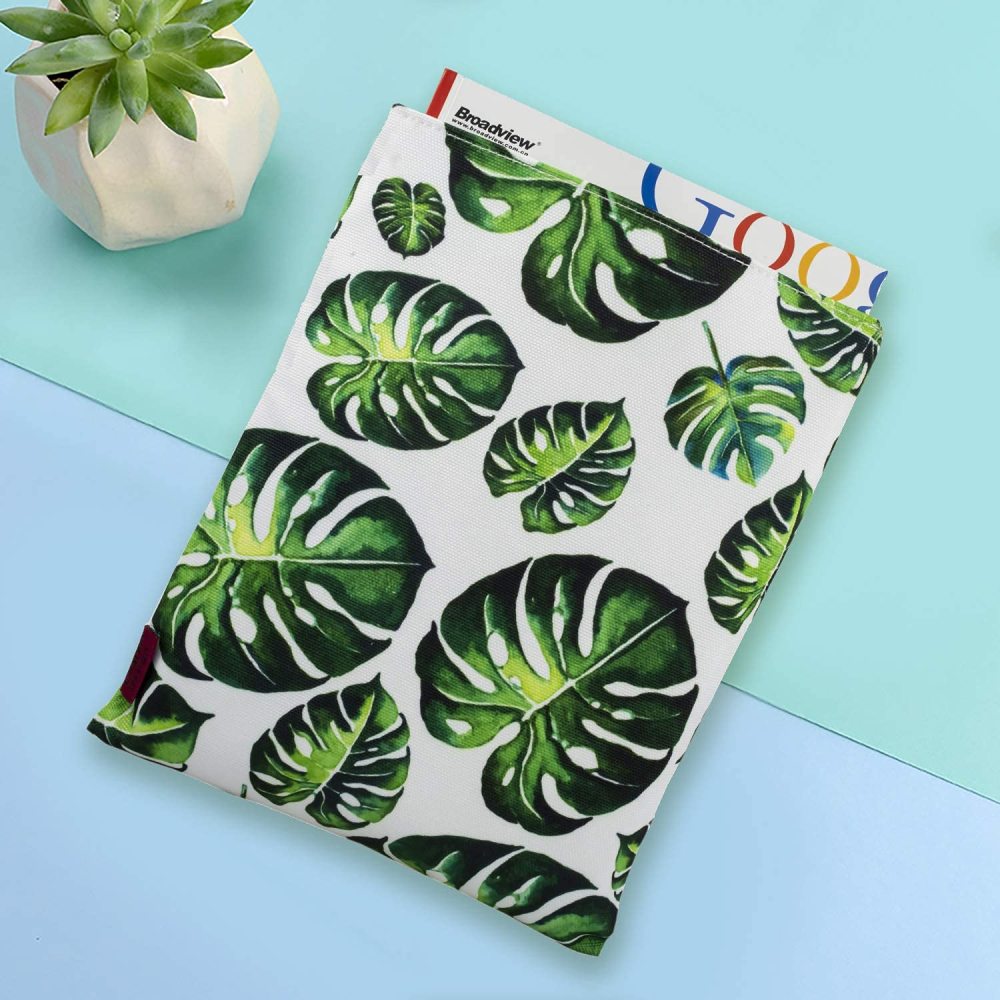 Book Sleeve Tree Leaves Book Protector Medium 9.7 Inch X 8 Inch Canvas Book Sleeves Teen Gifts