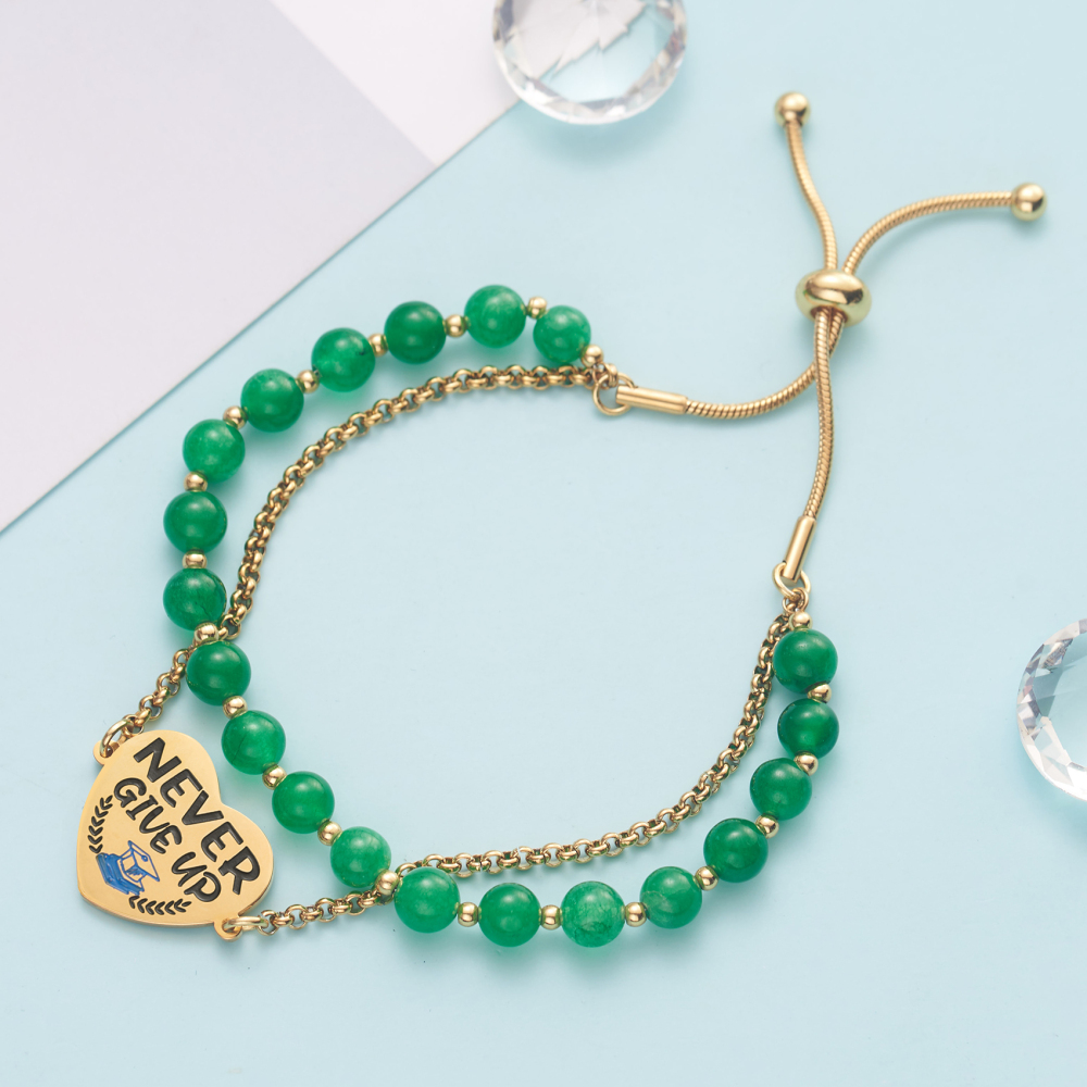 LParkin Bracciale Laurea Acciaio Inox Regolabile, Idee Regalo Laurea Donna