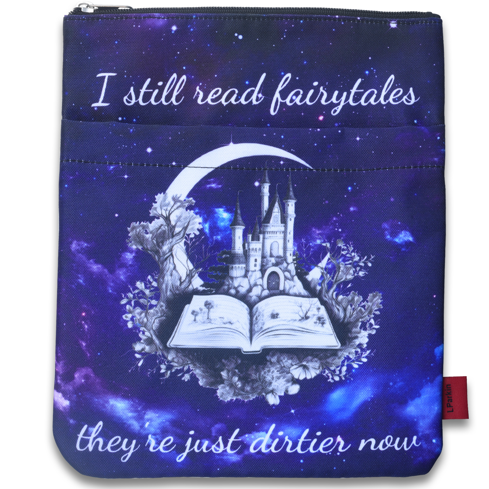 LParkin Book Sleeve I Still Read Fairytales They're Just Spicier/ Darker/ Dirtier Now Spicy Booktok Bookish Waterproof Paperback Book Protector Romance Reader Book Club Smut Reader Bibliophile