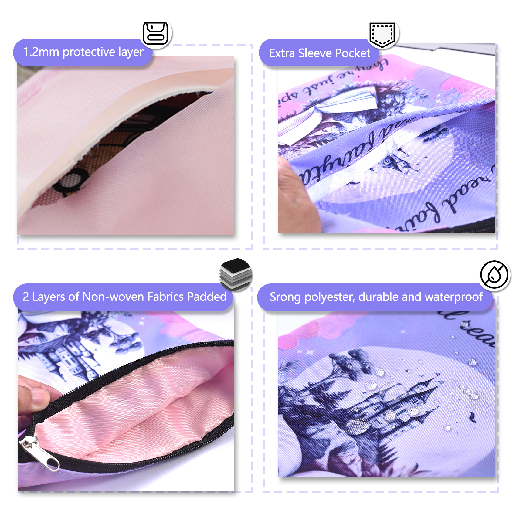 LParkin Book Sleeve I Still Read Fairytales They're Just Spicier/ Darker/ Dirtier Now Spicy Booktok Bookish Waterproof Paperback Book Protector Romance Reader Book Club Smut Reader Bibliophile