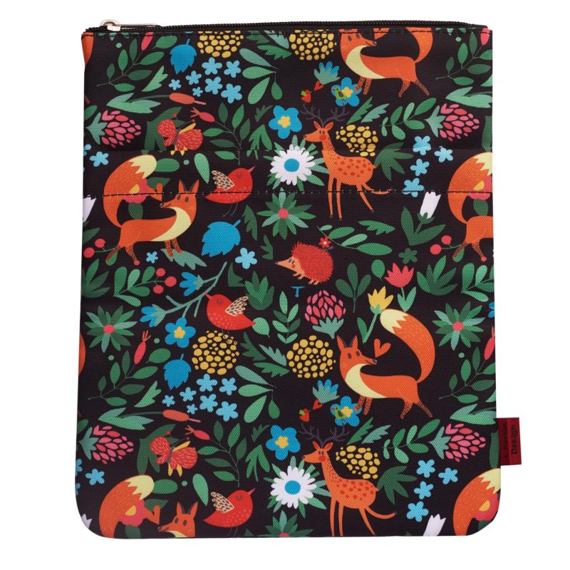 Book Sleeve with Zipper Fox Book Cover Medium Book Sleeves Teen Gift (Medium)