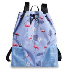 Grey Flamingo Backpack