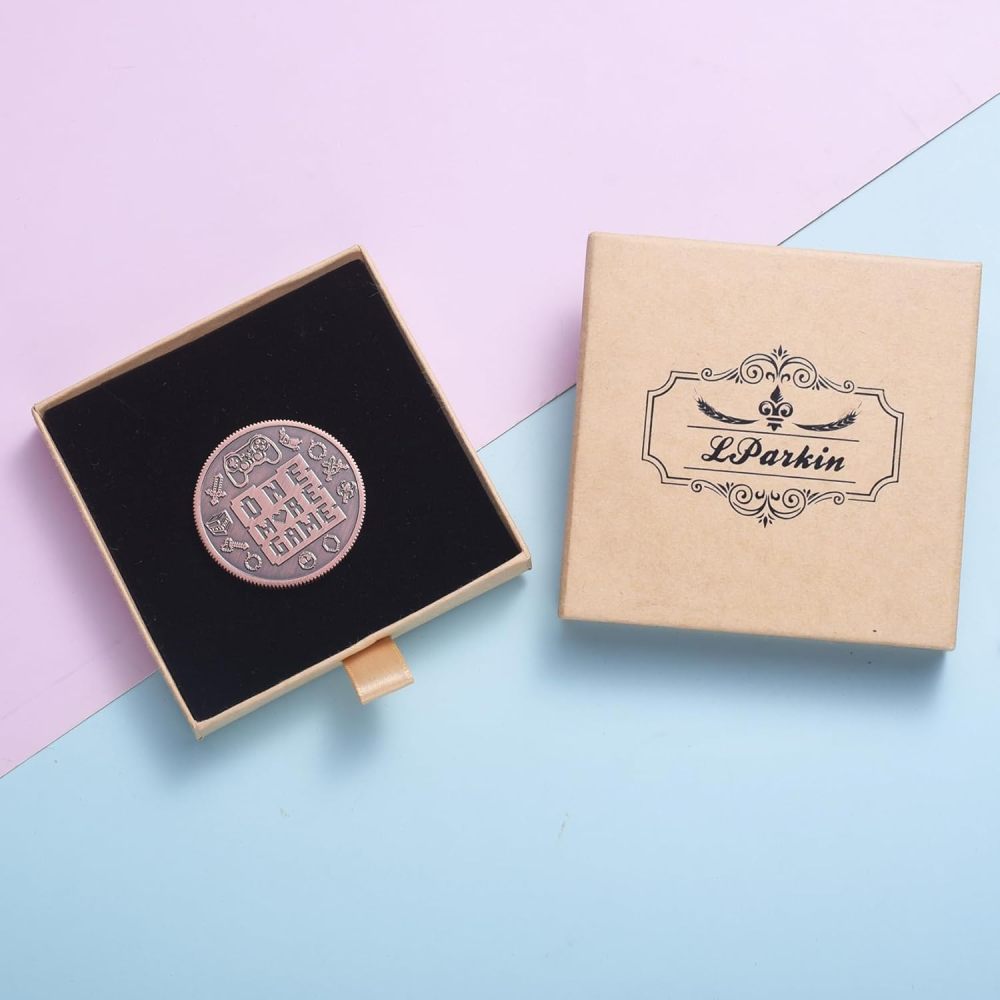 LParkin Ultimate Gamer Gift for Men - Double Sided Decision Maker Coin for Boyfriend, Husband & Gamers | Stress-Relieving Gaming Accessories for Birthday, Christmas & Valentines Day