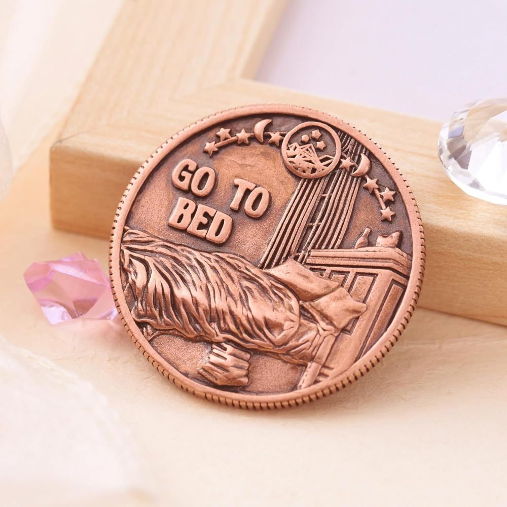 LParkin Just One More Chapter Coin Gamer Bookish Gifts For Book Lovers - Unique Book Coin Flip Book Merch & Bookish Coins Presents For Reader Women, Decision Maker Idea (one more chapter - Moon Stars)