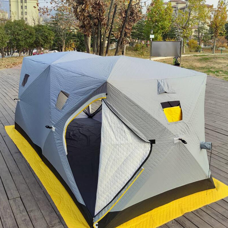8-Person Pop-up Ice Fishing Shelter Portable Ice Fishing Tent