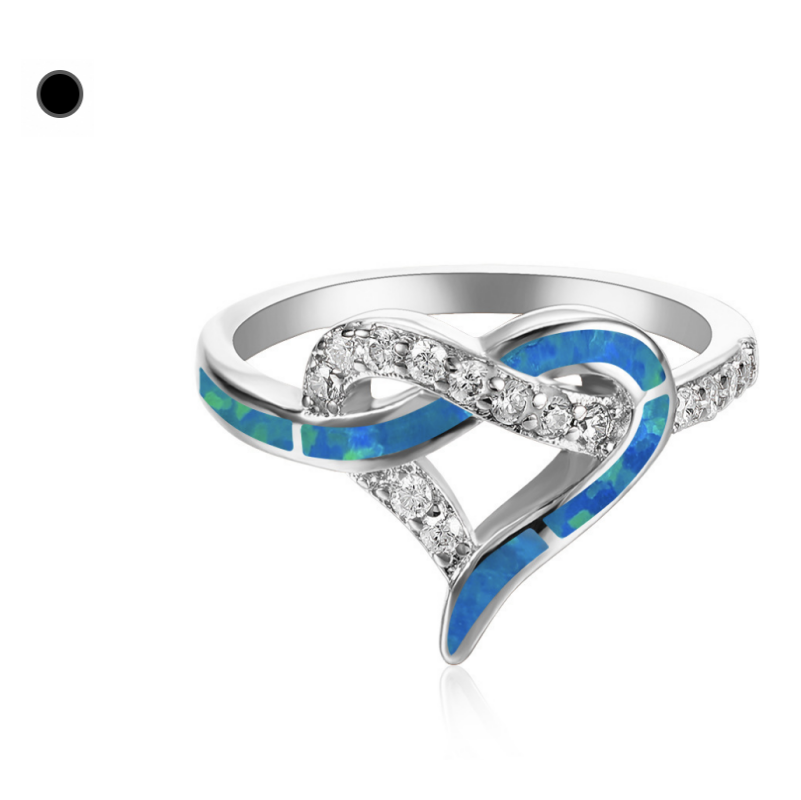 heart shape Opal Rings