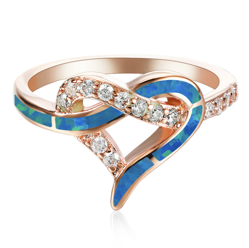 heart shape Opal Rings