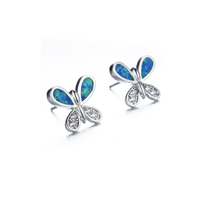 s925 silver white opal earring (No.22OPE0112,  2.5g)