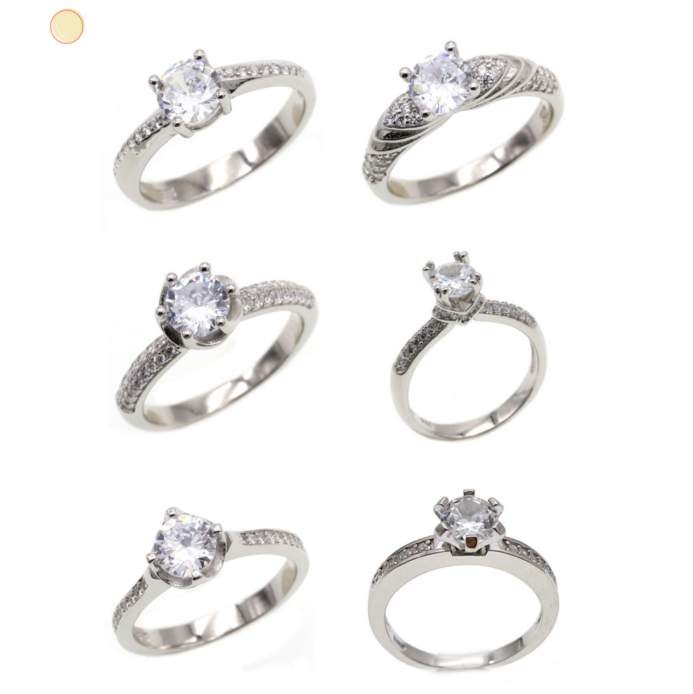 Main stone rings, marriage rings
