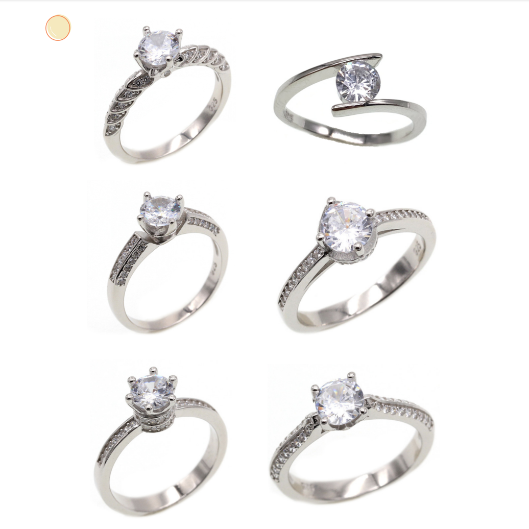 Main stone rings, marriage rings