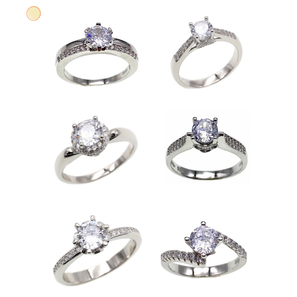 Main stone rings, marriage rings