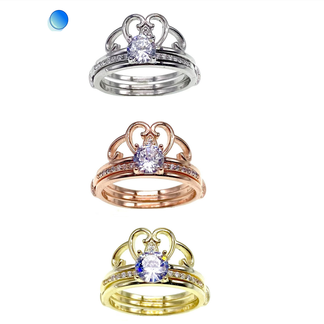 Rings for lady, Crown Rings
