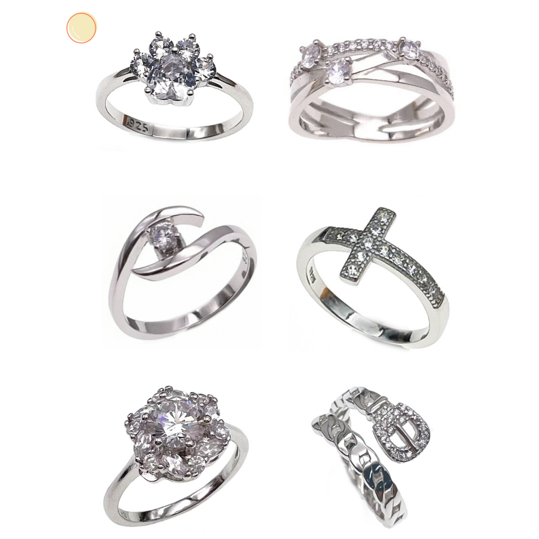 Rings for lady, cross ring,eye ring
