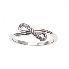 Heart Ring, infinity ring,two heart ring,eye-shape ring for lady