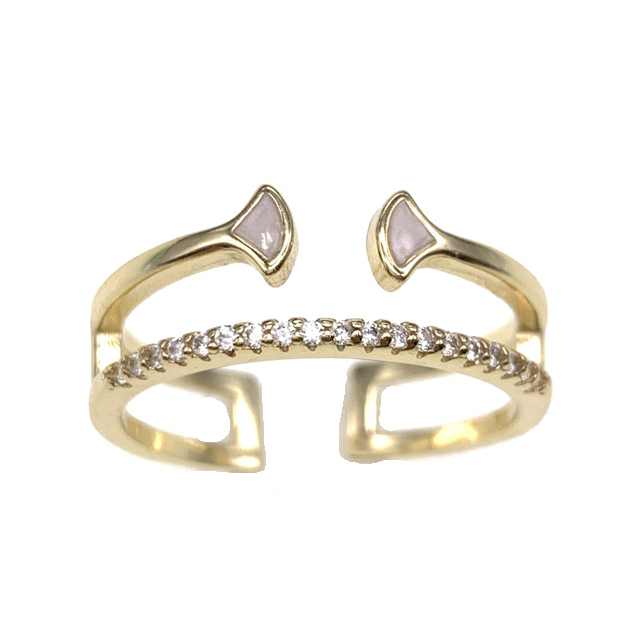 rose gold ring for lady