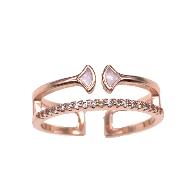 rose gold ring for lady