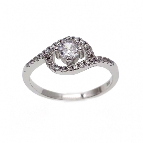 Heart Ring, infinity ring,two heart ring,eye-shape ring for lady