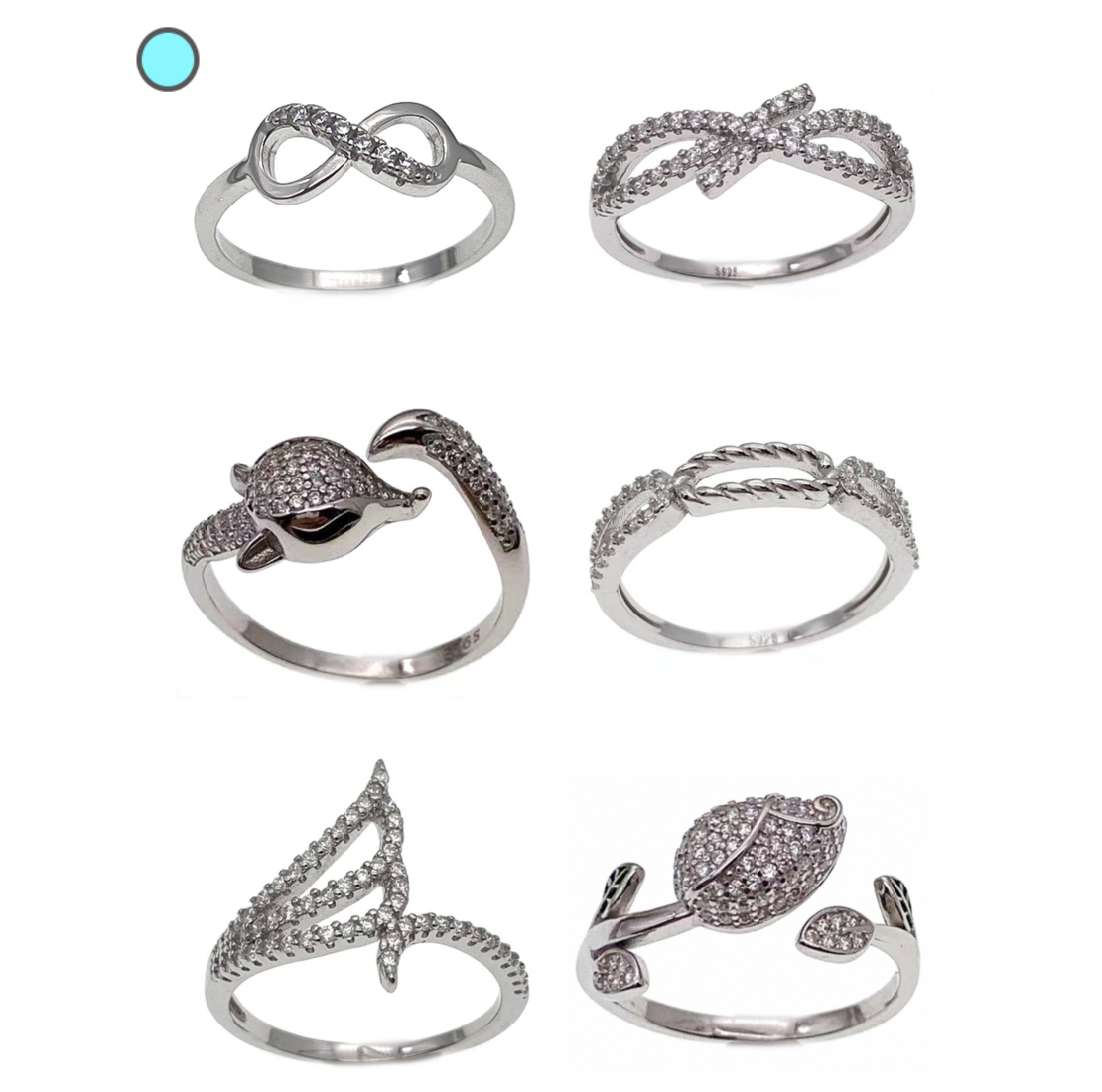 Infinity ring,leaf design ring, Animal ring