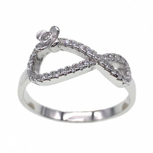 Heart Ring, infinity ring,two heart ring for lady