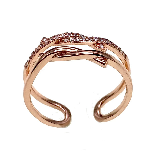 rose gold ring for lady