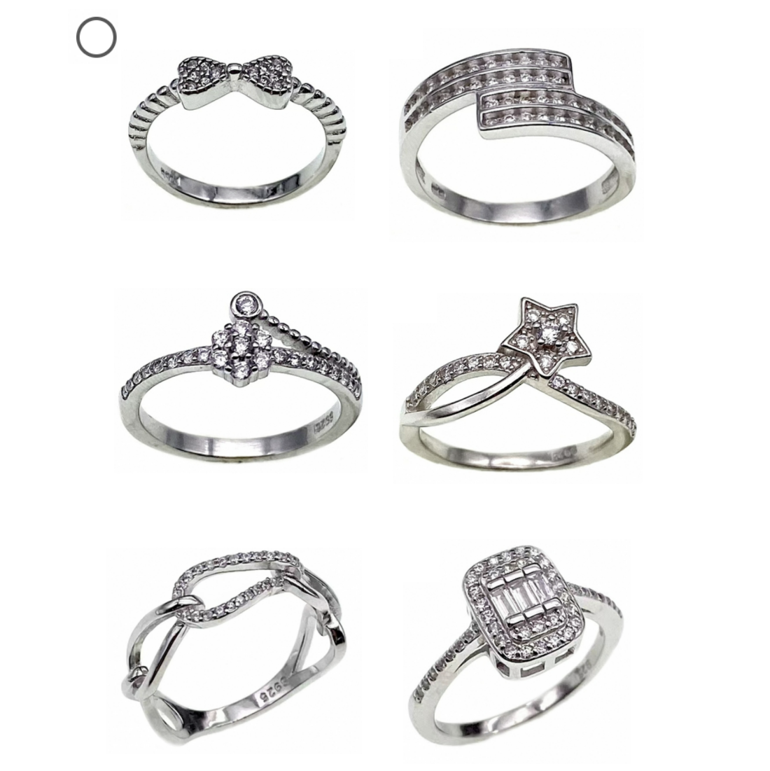 Heart ring, infinity ring,star shape ring