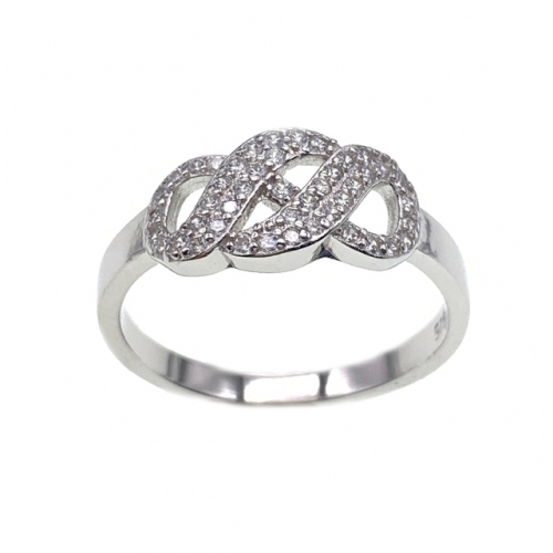 Heart Ring, infinity ring,two heart ring for lady