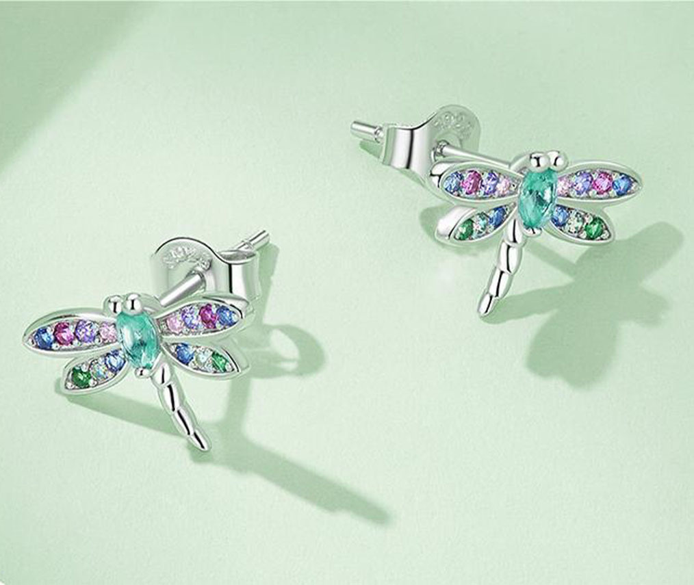 dragonfly bracelet, dragonfly ring set, dragonfly earring set