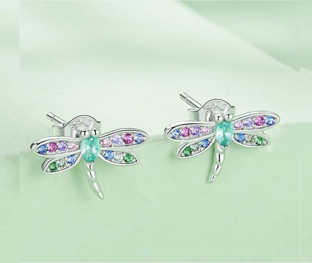 dragonfly bracelet, dragonfly ring set, dragonfly earring set