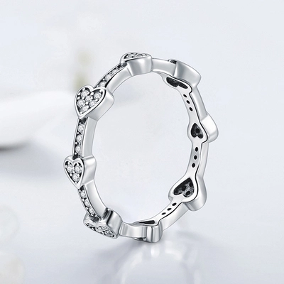 heart design earring and ring sets