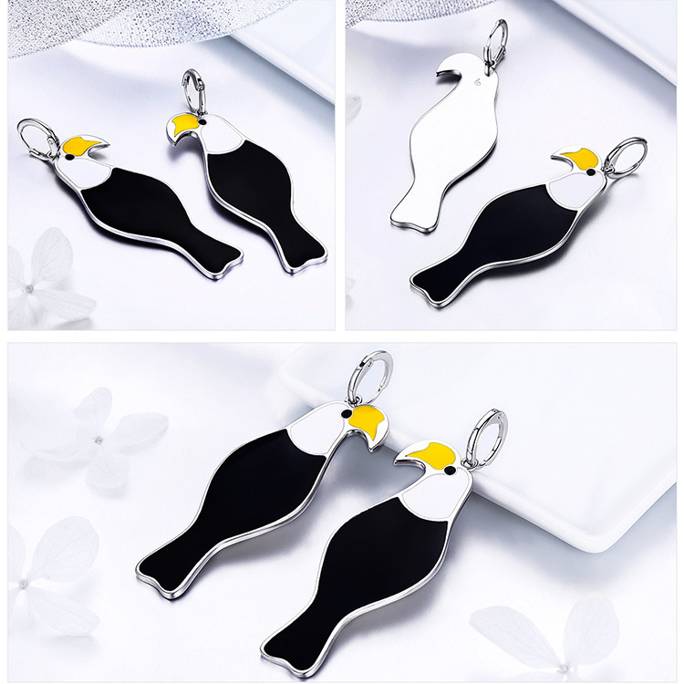 Bird Hoop Earrings