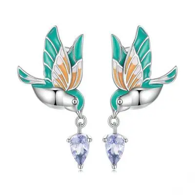 Bird stud Earrings and Ring set