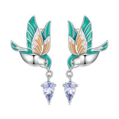 Bird stud Earrings and Ring set