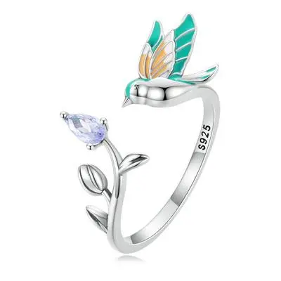 Bird stud Earrings and Ring set