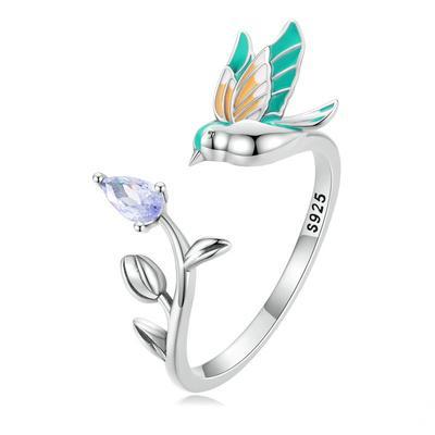 Bird stud Earrings and Ring set