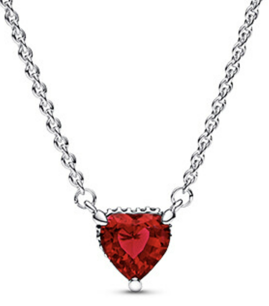 Red heart earrings&necklace sets, stud earrings